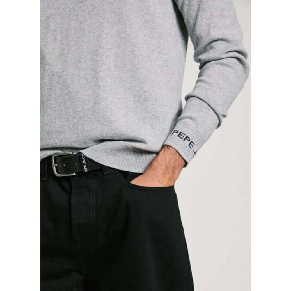 Pepe Jeans Grijze Marl Katoen Wol Kasjmier Trui Gray Heren