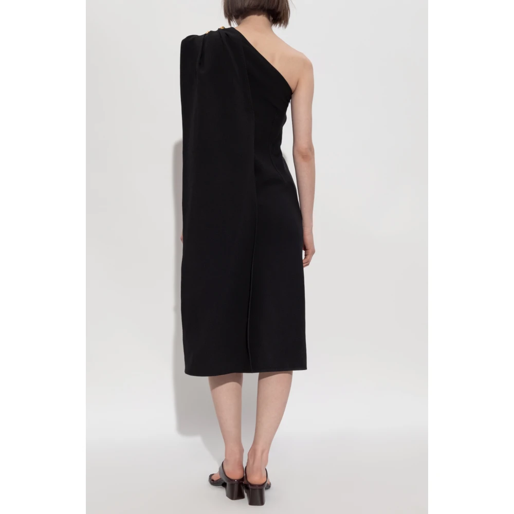Bottega Veneta Een-schouder jurk Black Dames