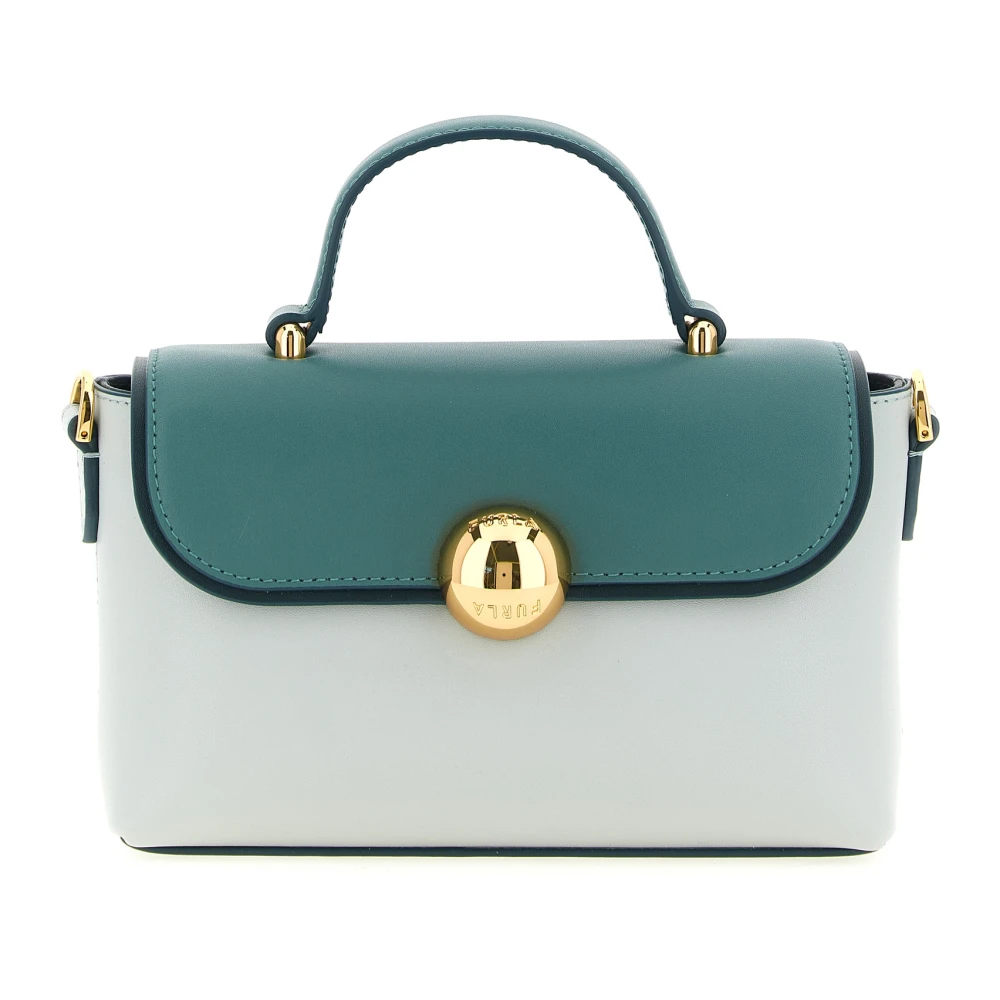 Furla Vrouw Groente Tassen Dames, Groen, One Size, Leer, Moonlight Mignon Handtas