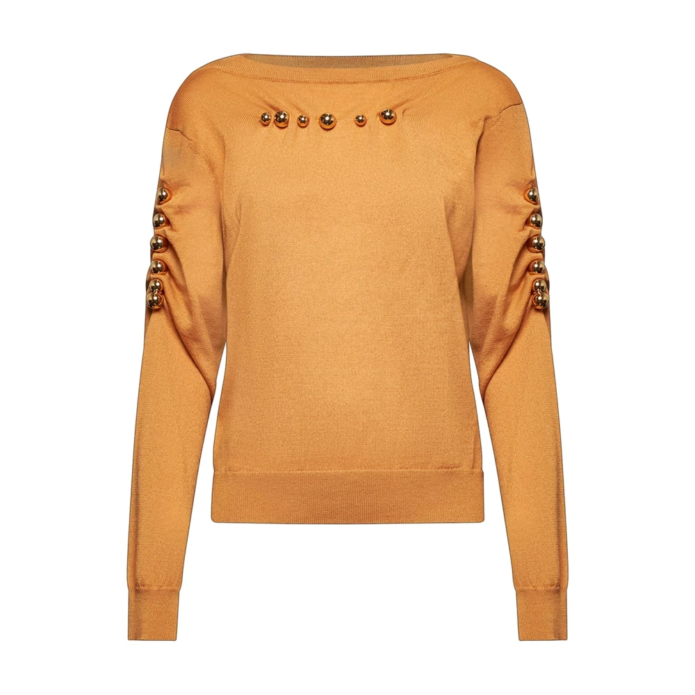 Silvian Heach Donna Marrone Maglie, L, New,