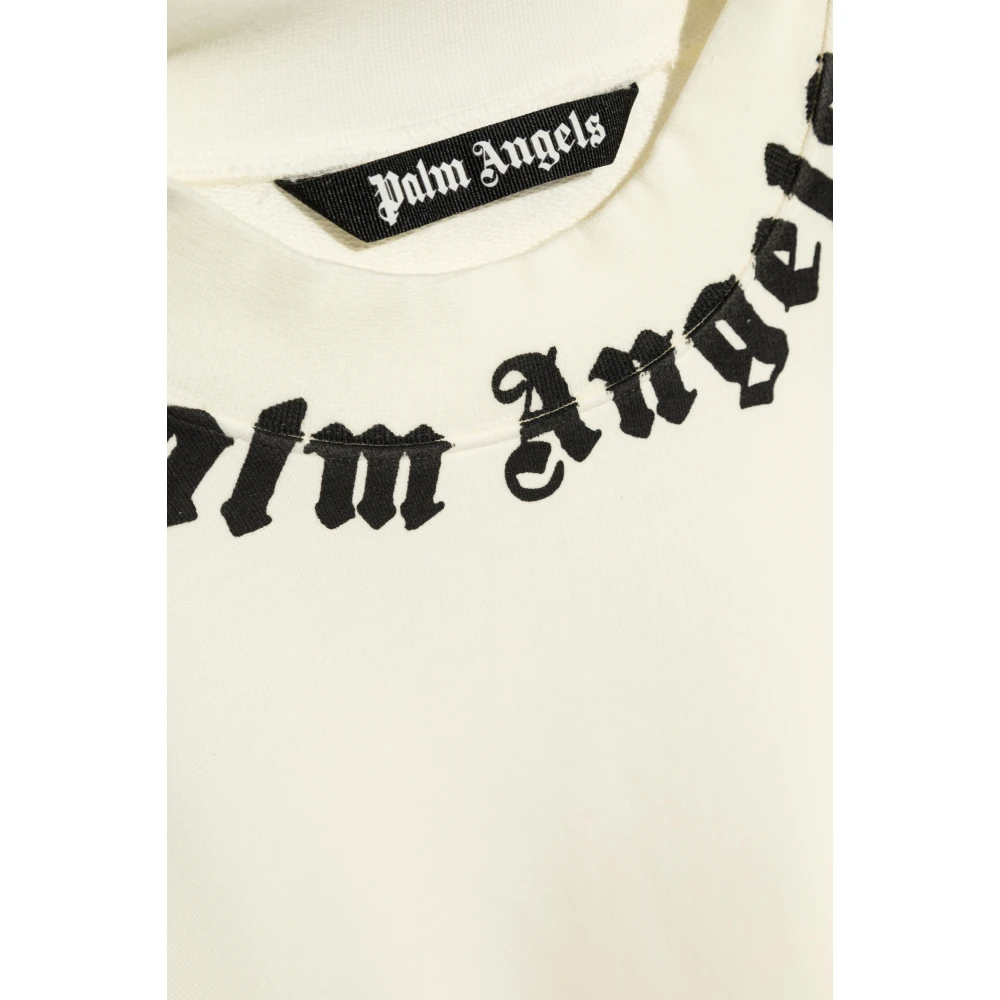 Palm Angels Sweatshirt met logo White Heren