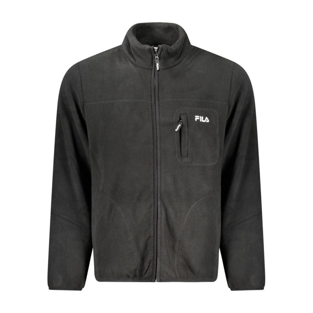 Fila Geborduurd Fleecejack met Logo Black Heren