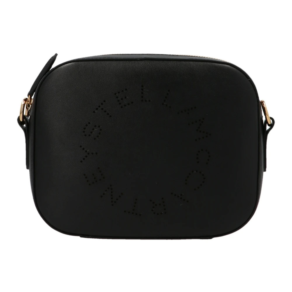 Stella Mccartney Femme Noir Sacs, Taille: One Size Logo Crossbody Camera Bag