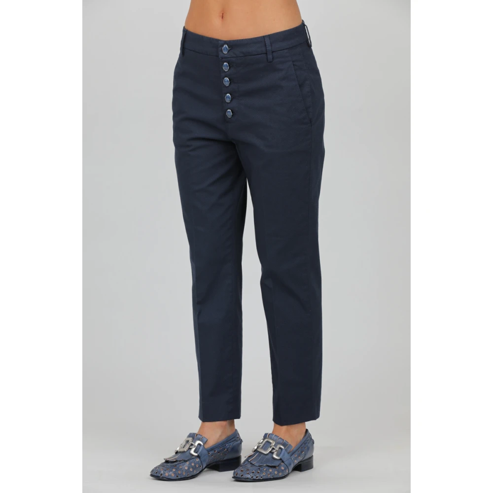 Dondup Nima Loose Broek Blue Dames