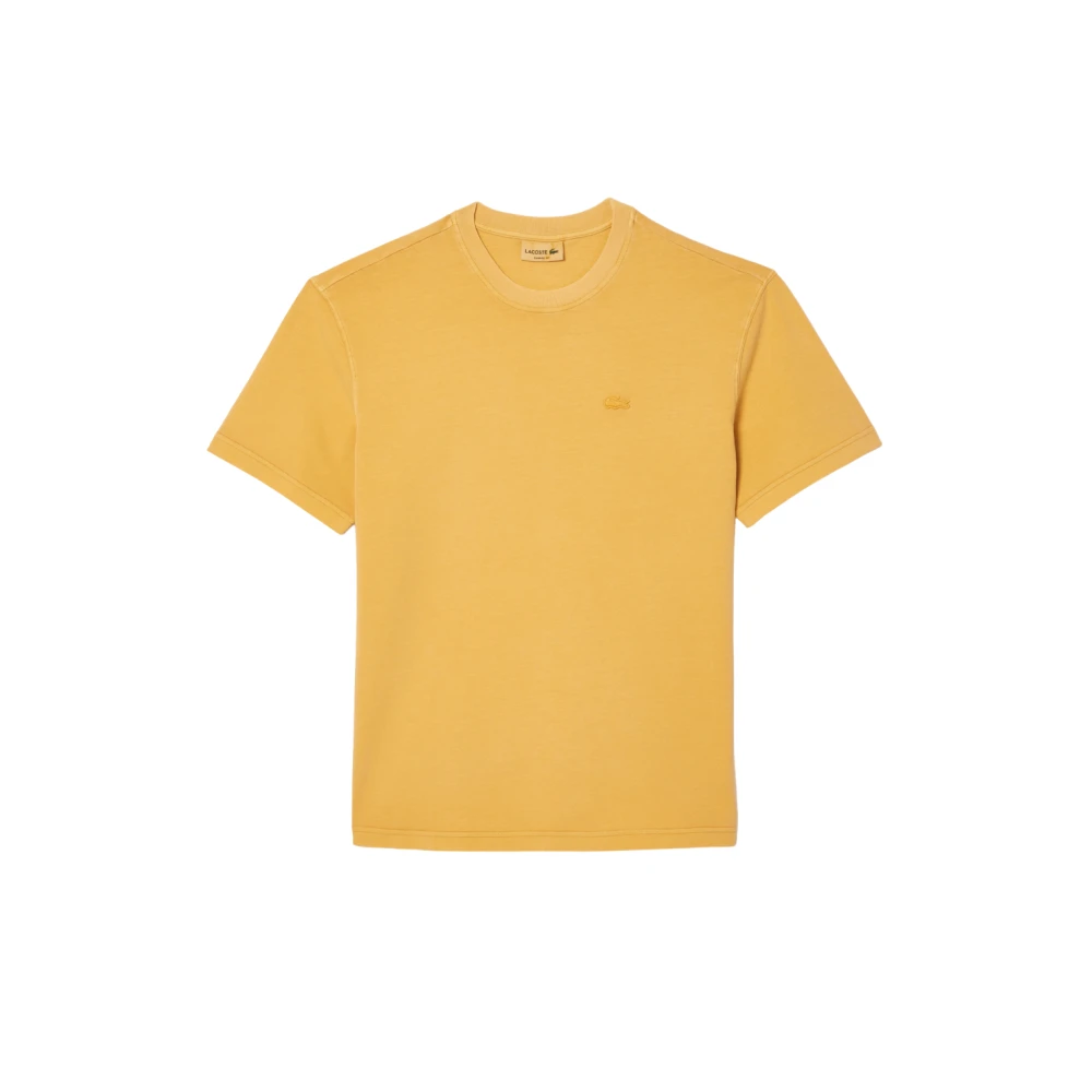 Lacoste Gele T-shirt met unieke stijl Yellow Heren