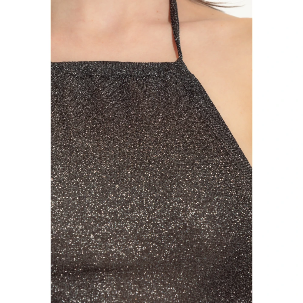 Balenciaga Hals Jurk Black Dames