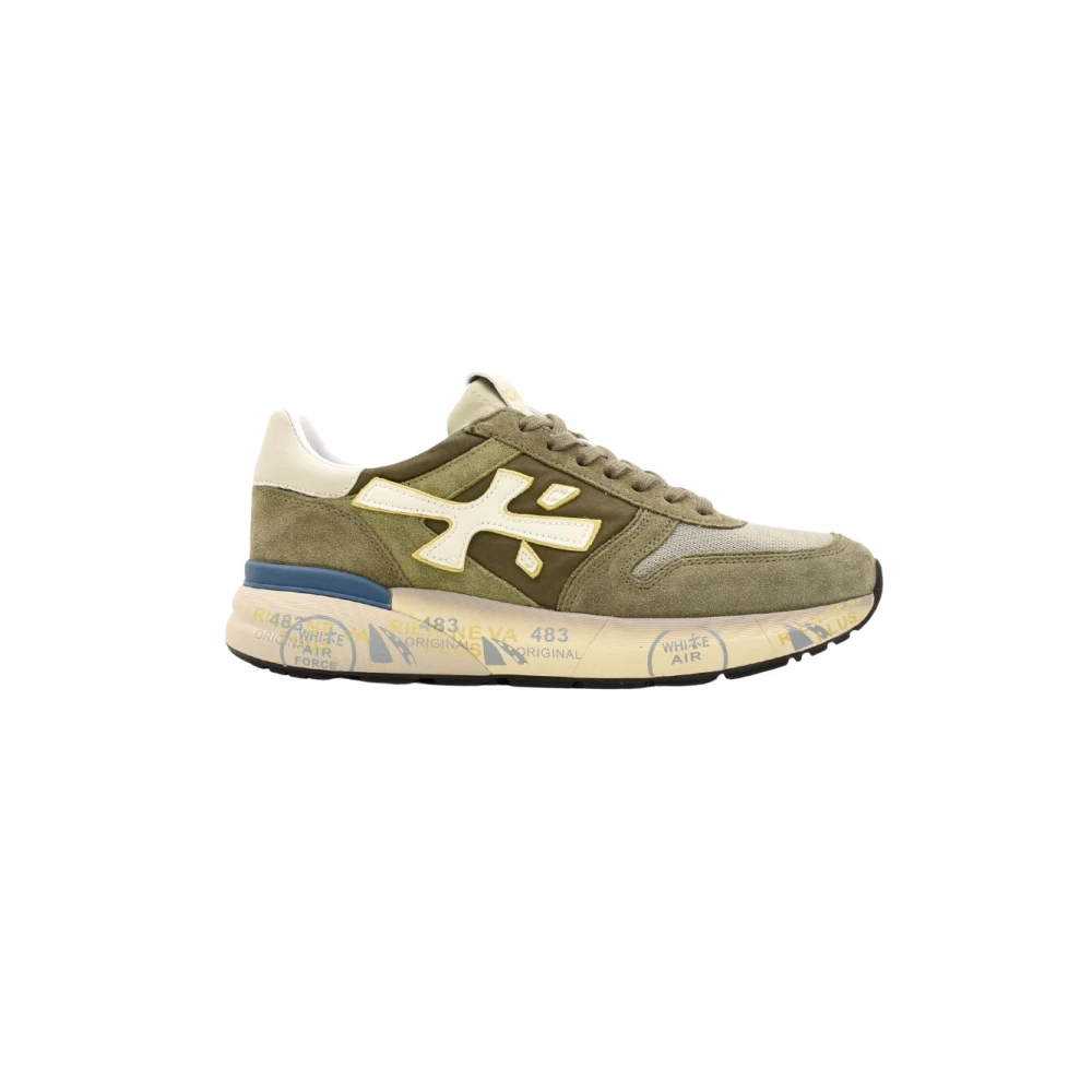 Premiata Men's Green Sneakers, 11 Uk, Mick Low Trainers