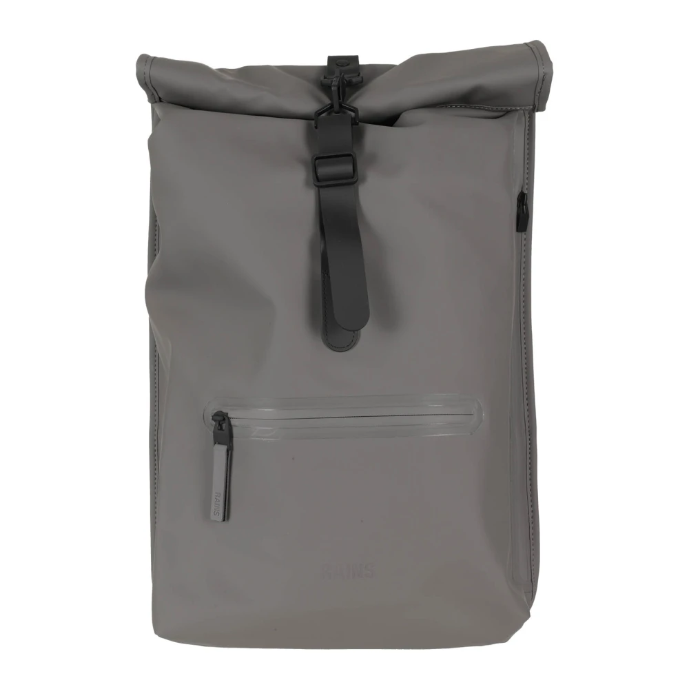 Rains Rolltop Rugzak Gray Heren