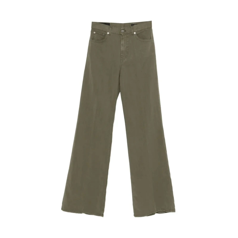 Dondup Women's Green Flare Jeans, W27, Amber Flared Jeans