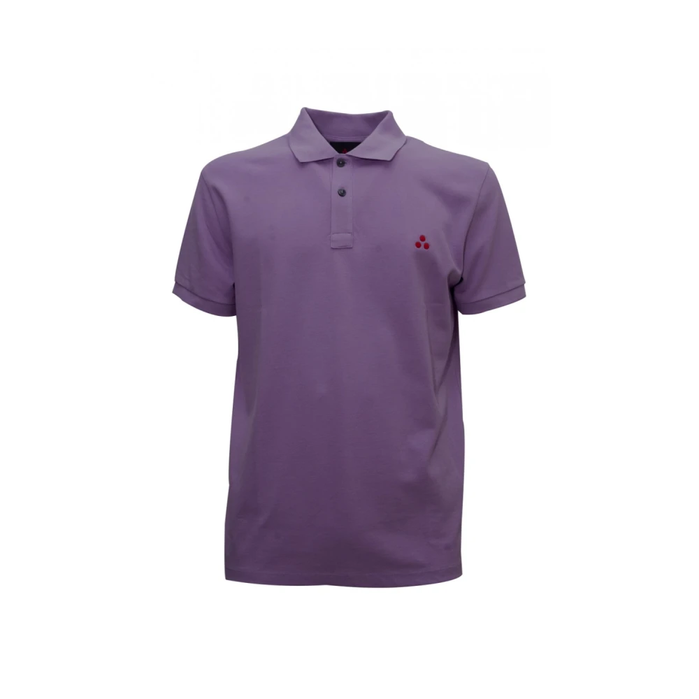 Peuterey Lila Katoenen Polo Shirt Zeno 01 Purple Heren