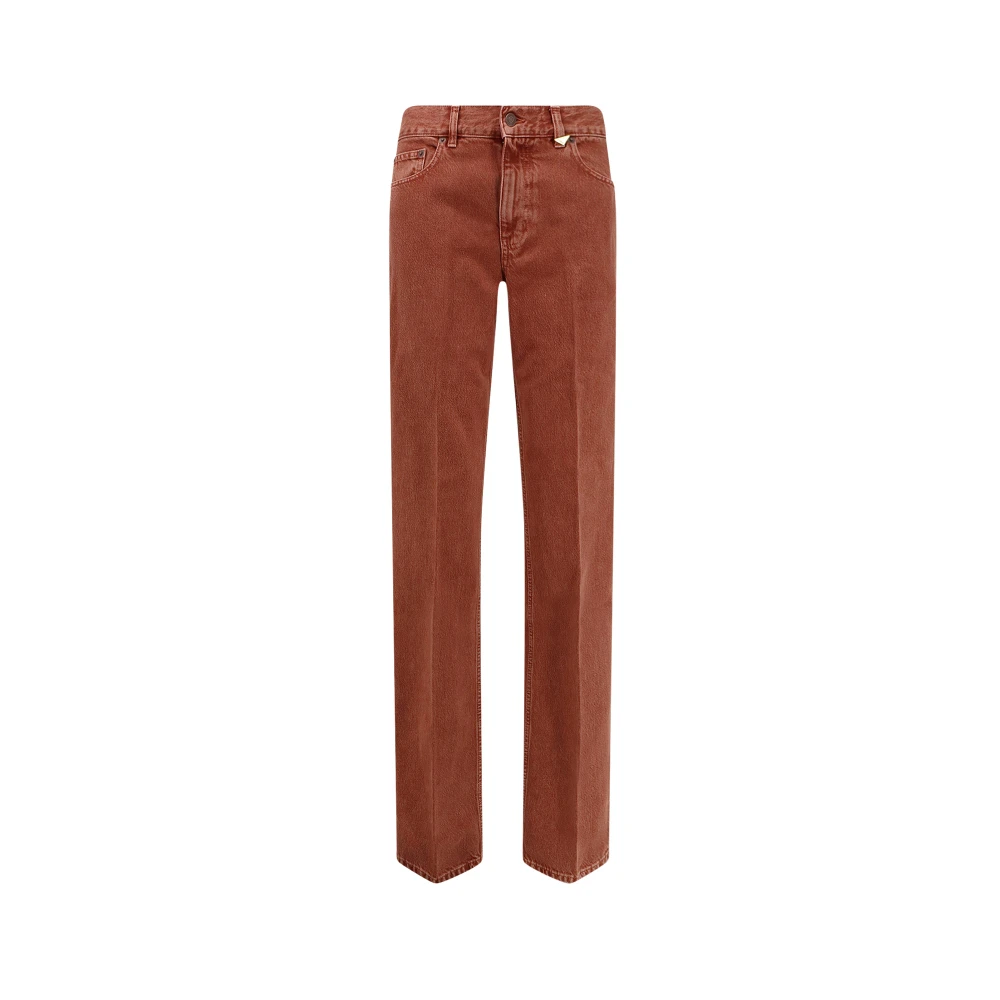 Chloé Brown Straight Jeans - Female - Straight Fit Jeans - W28 - Jeans