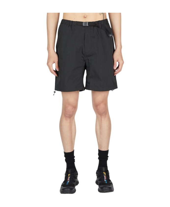 technische-shell-shorts-met-gesp-riem