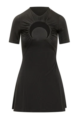 Moon Gathered Mini Dress