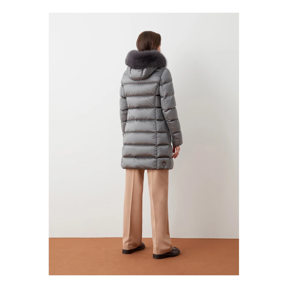 Colmar Grijze Winter Rits Hooded Donsjas Gray Dames