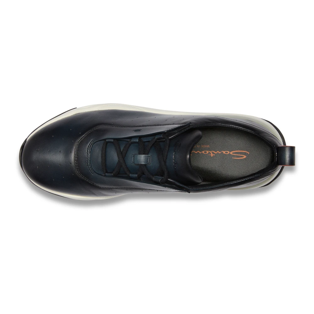 Santoni Lage sneakers met perforaties