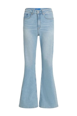 High-Rise Utsvängda Jeans