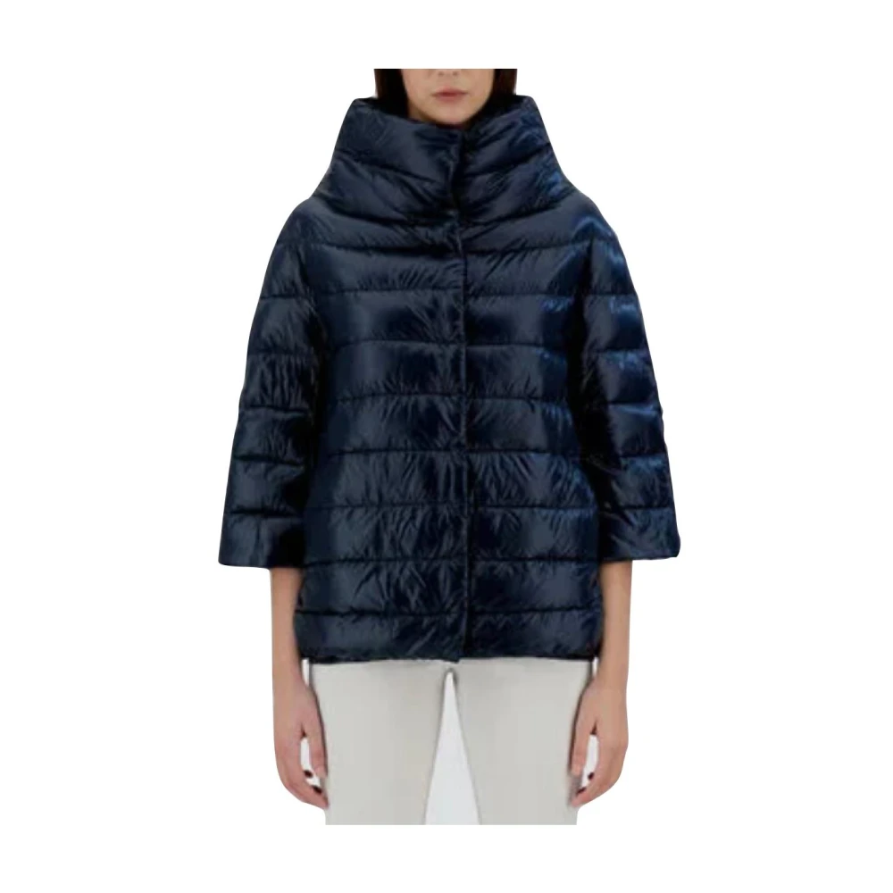 Herno Ultralichte donsjas met ¾ mouwen Blue Dames