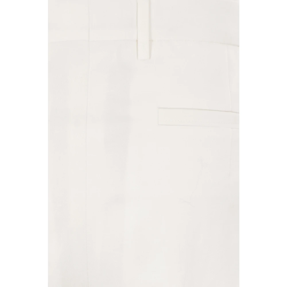 Ermenegildo Zegna Witte Straight Leg Broek White Heren