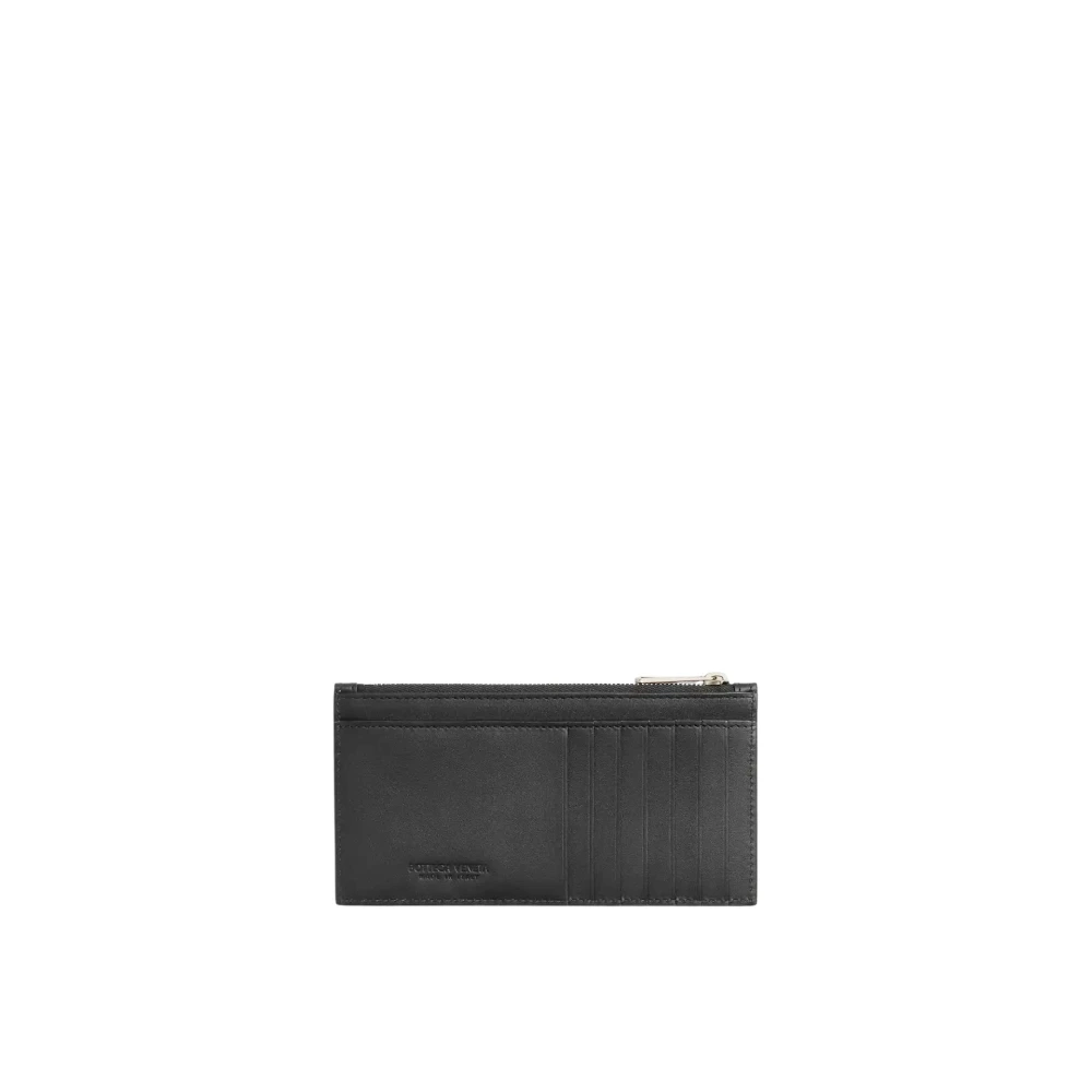 Bottega Veneta Intrecciato Muntportemonnee Heren Leer Black Heren