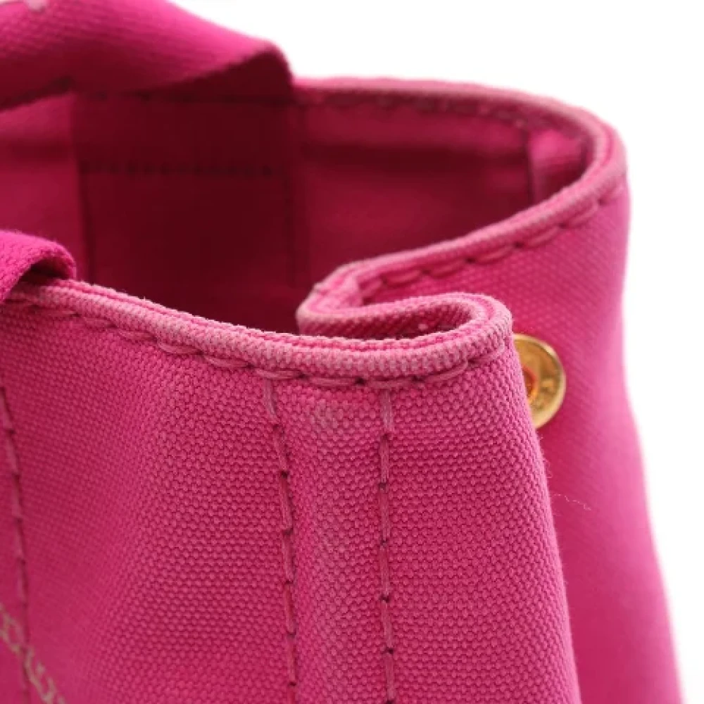 Prada Vintage Pre-owned Canvas prada-bags Pink Dames