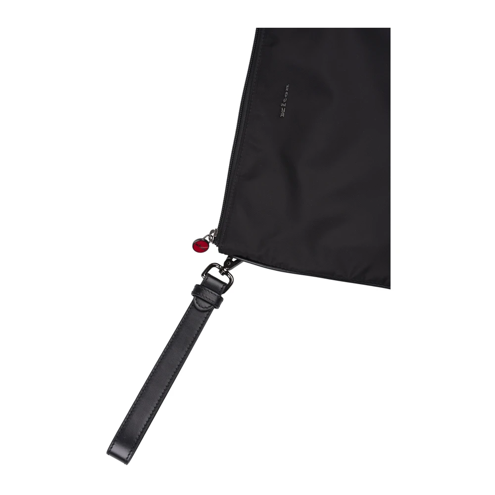 Kiton Zwarte Nylon Stijlvolle Jas Black Heren