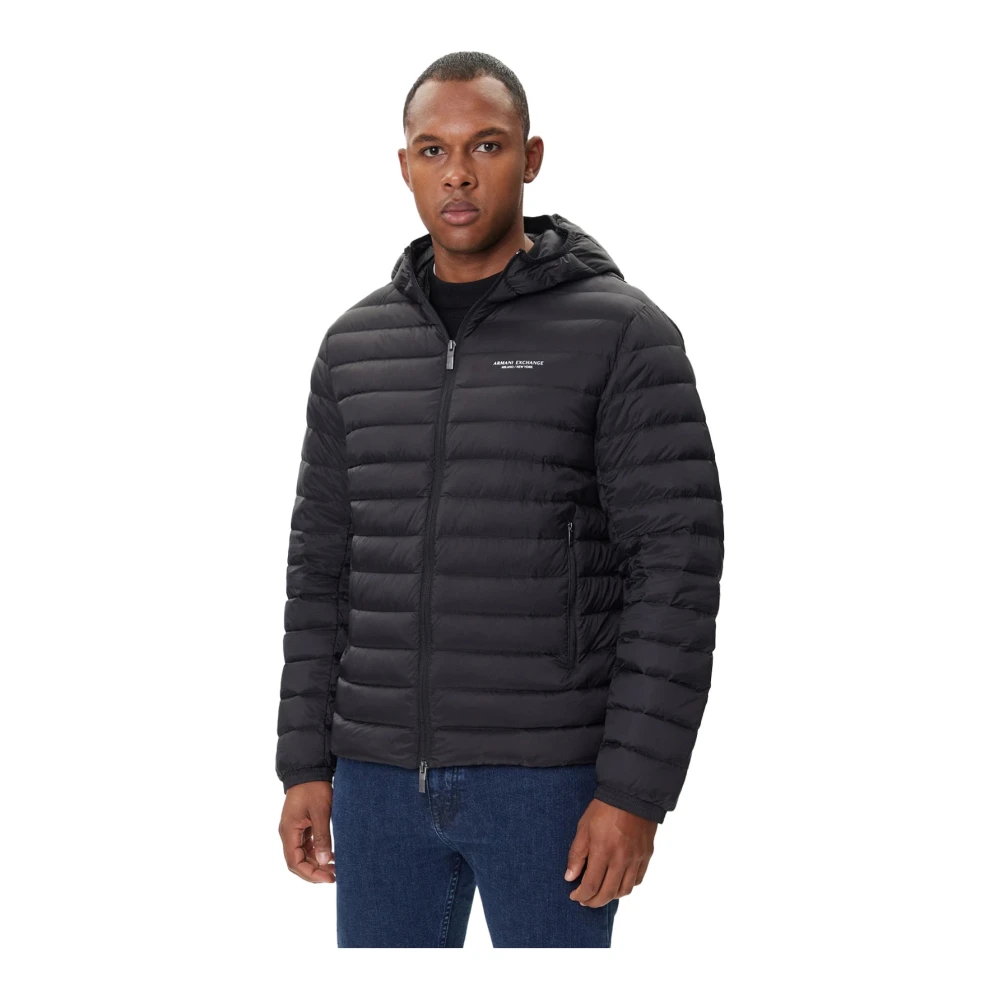 Armani Exchange Homme Noir Vestes, Taille: M Down Jacket