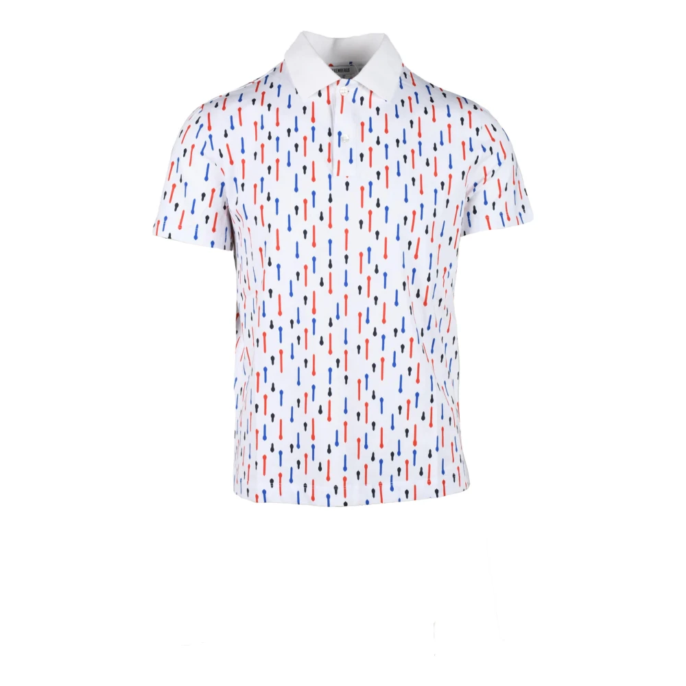Bikkembergs Katoen Elastaan Polo Shirt White Heren