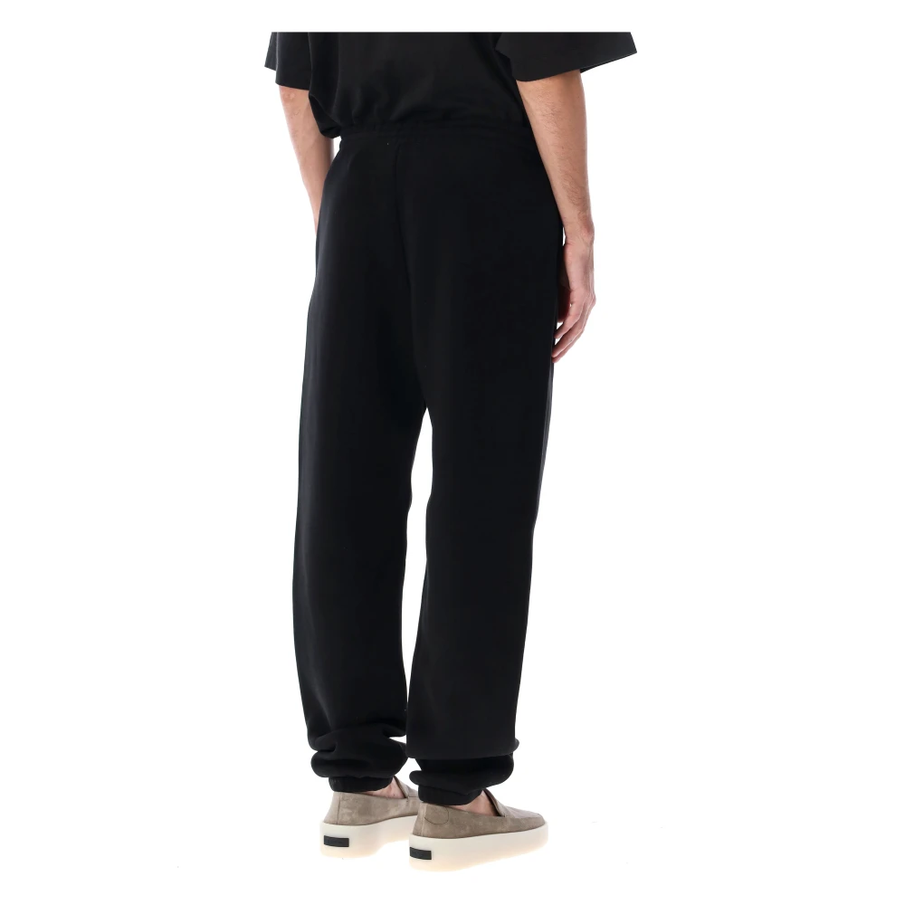 Fear Of God Zwarte Fleece Sweatpants Aw24 Stijl Black Heren