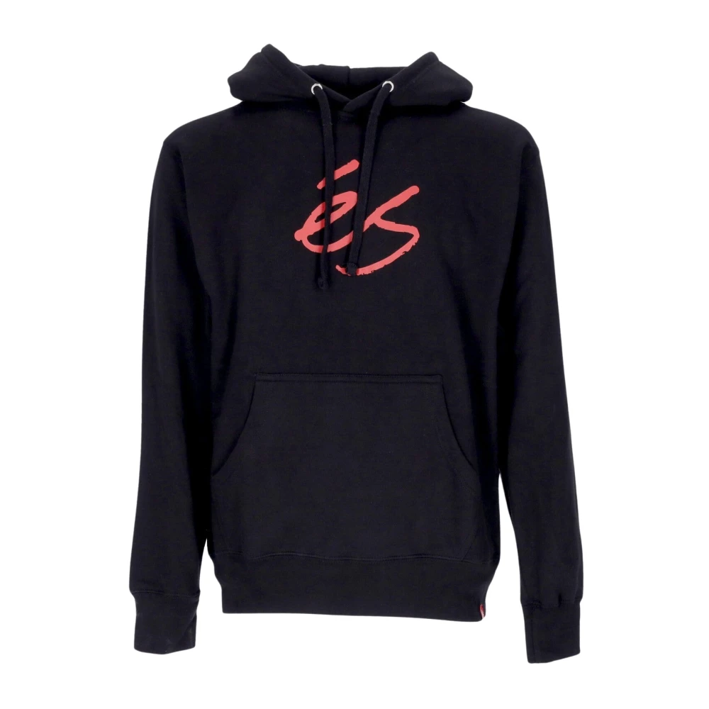 ES Script Fleece Hoodie Zwart Black Heren
