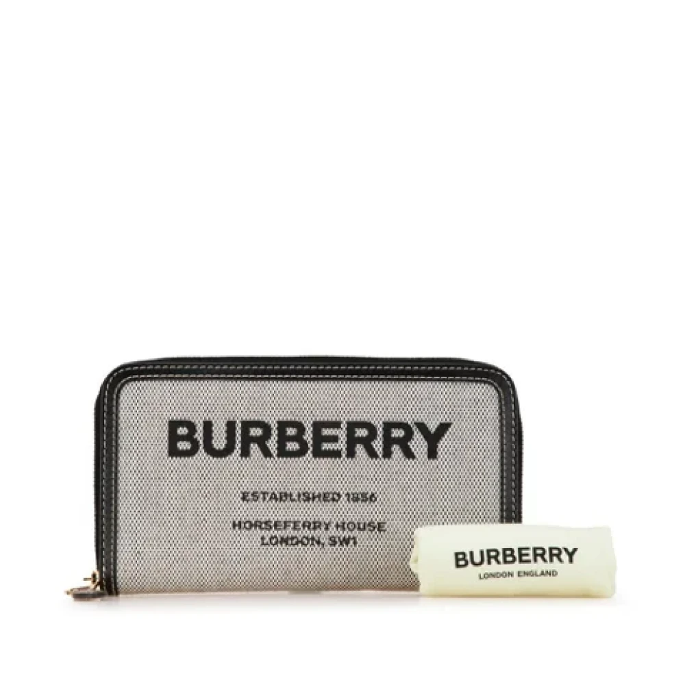 Burberry Vintage Pre-owned Canvas wallets Black Dames