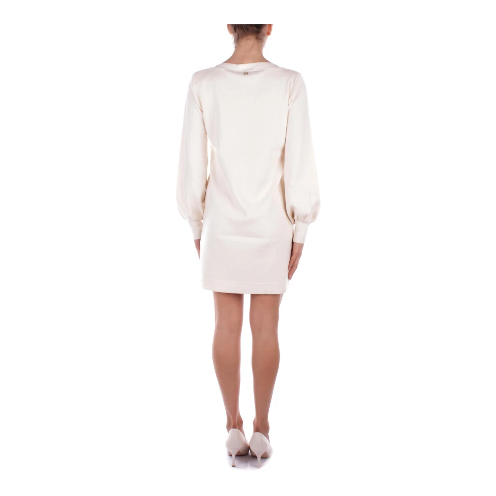 Blugirl Beige Jurk met Achterlogo Detail Beige Dames