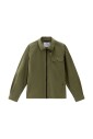 chemise-verte-en-coton-avec-fermeture-eclair