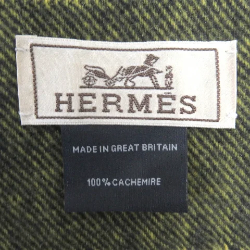 Hermès Vintage Pre-owned Fabric scarves Green Dames