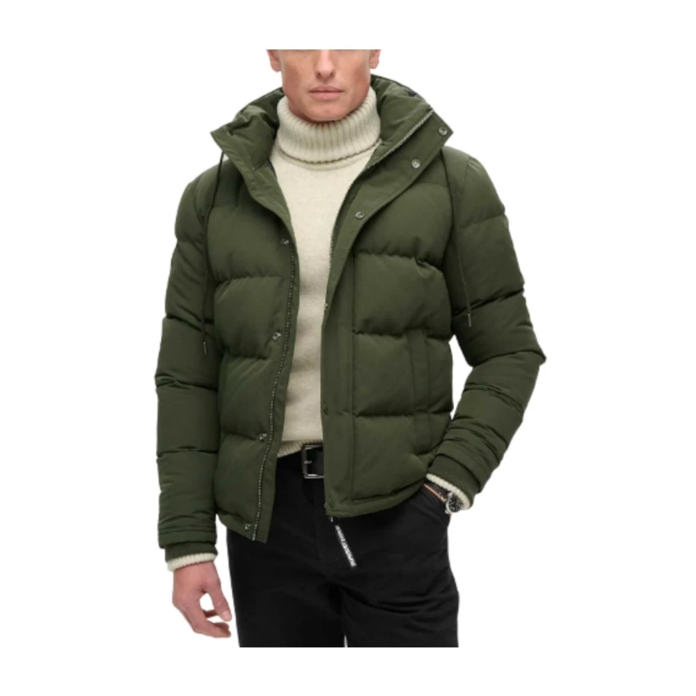 Superdry Everest Jas Winter Mode Capuchon Green Heren