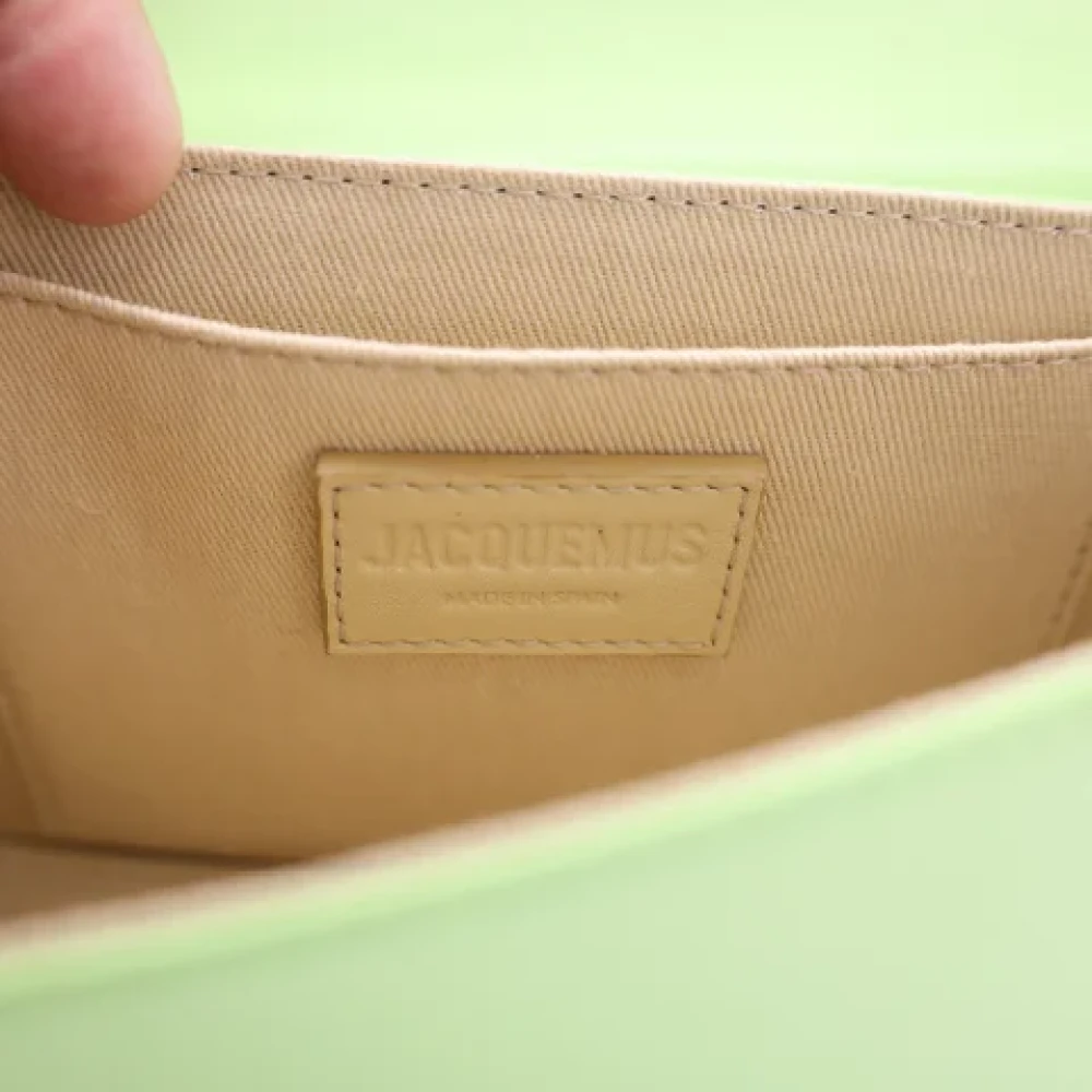 Jacquemus Pre-owned Leather shoulder-bags Green Dames