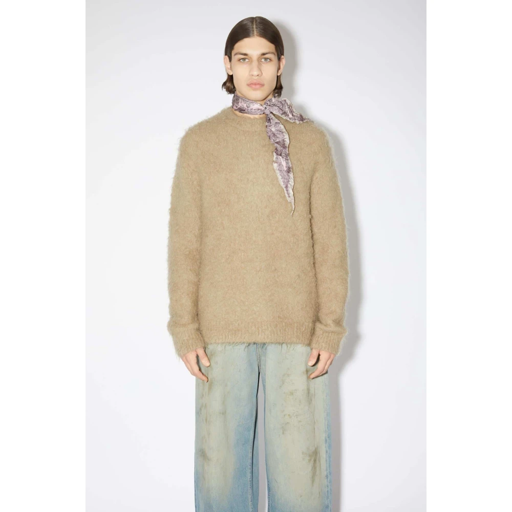 Acne Studios Beige Wollen Trui Beige Heren