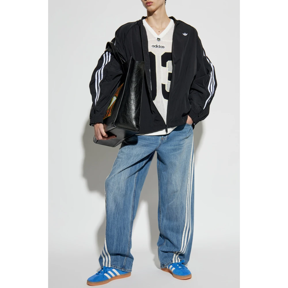 adidas Originals Sportieve sweatshirt met logo Black Heren