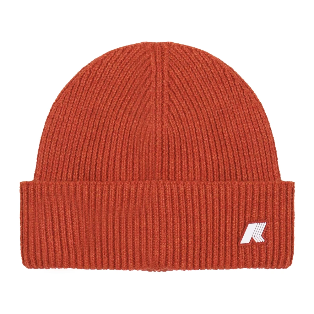 K-way Rode wollen muts met logo Red Heren