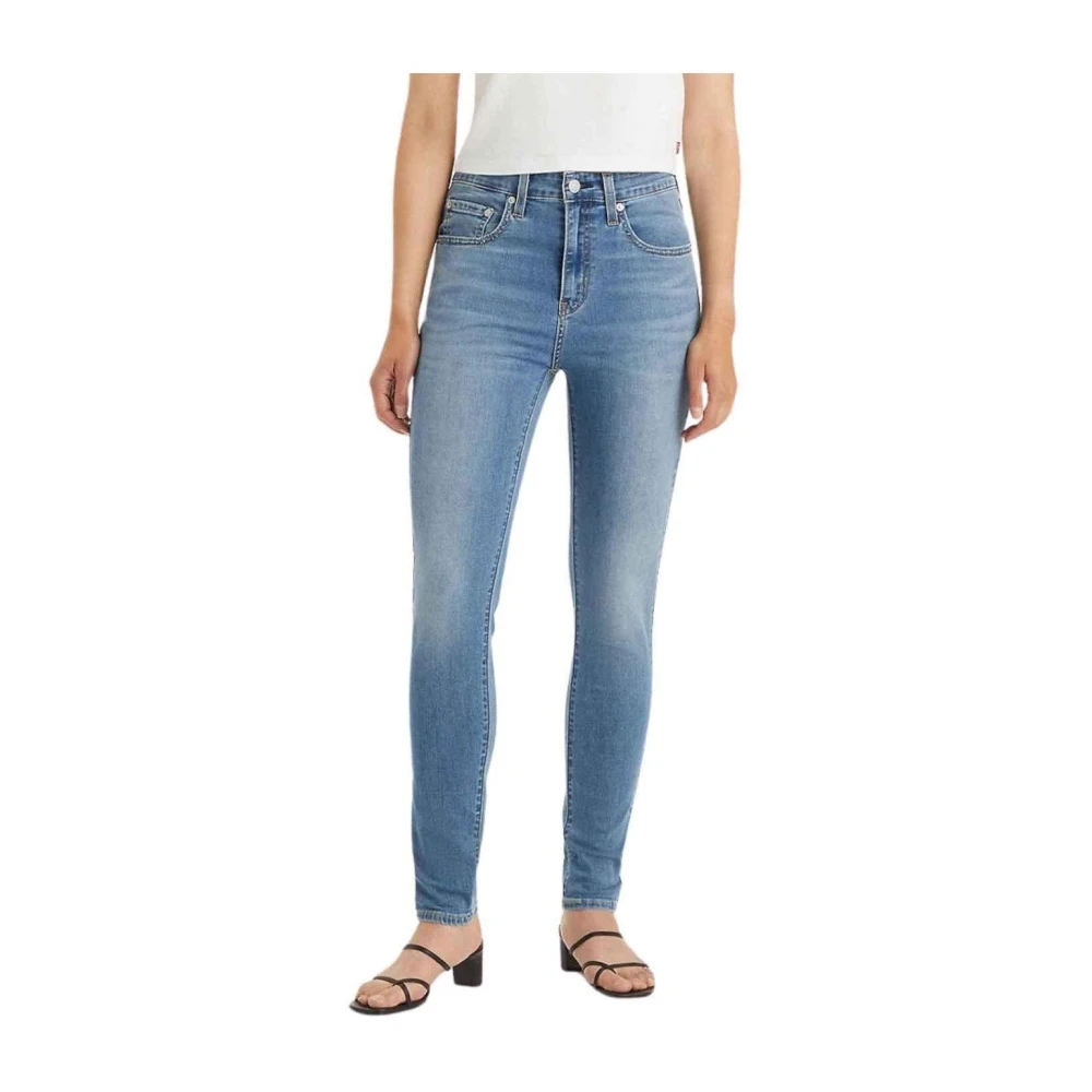 Levi's High Rise Skinny Jeans Blue Dames