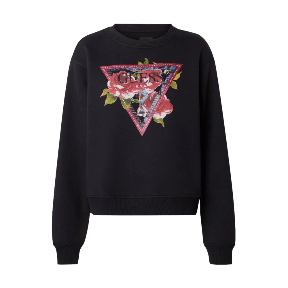 Guess Crewneck Sweatshirt Black Dames