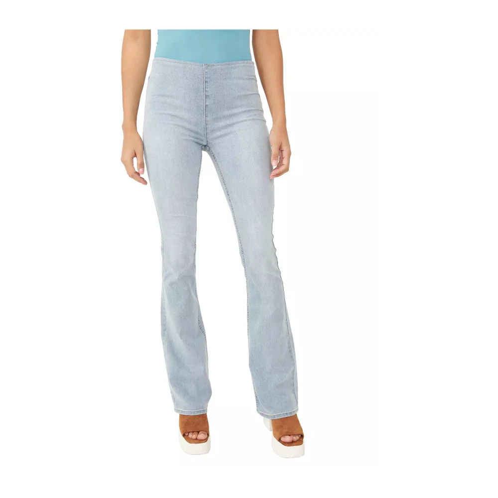 Free People Jenny High-Rise Jeans Blauw Blue Dames