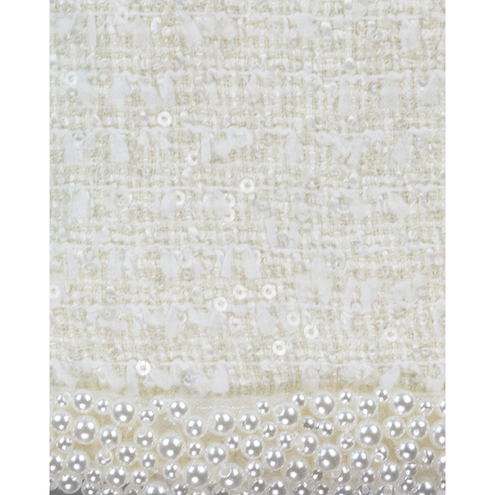Self Portrait Witte Mini Rok met Pailletten White Dames