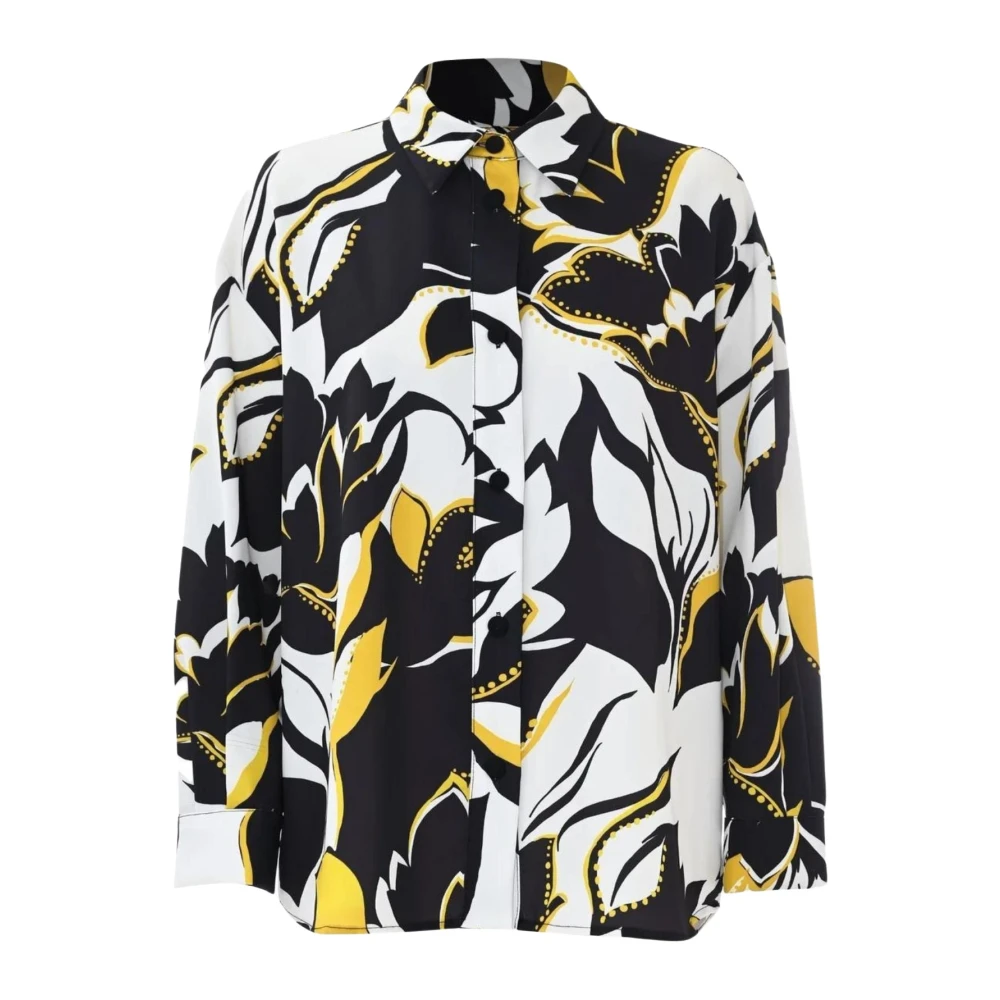 Kocca Oversized Damesblouse met Bloemenprint Multicolor Dames