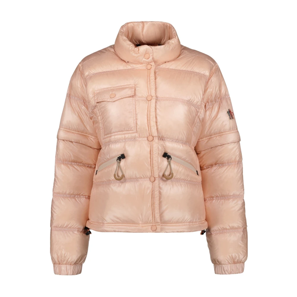 Moncler Gewatteerde Bomberjack met Afneembare Mouwen Pink Dames