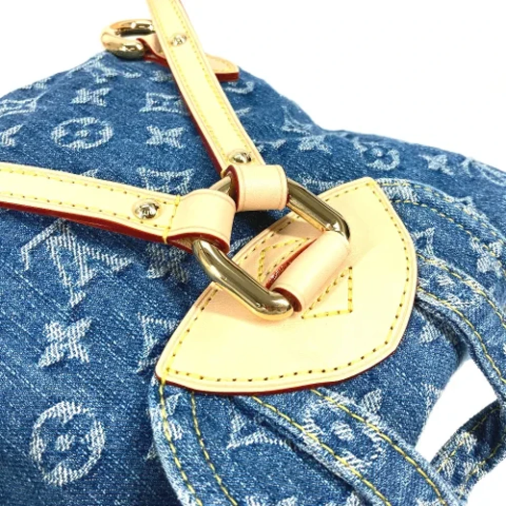 Louis Vuitton Vintage Pre-owned Denim louis-vuitton-bags Blue Dames
