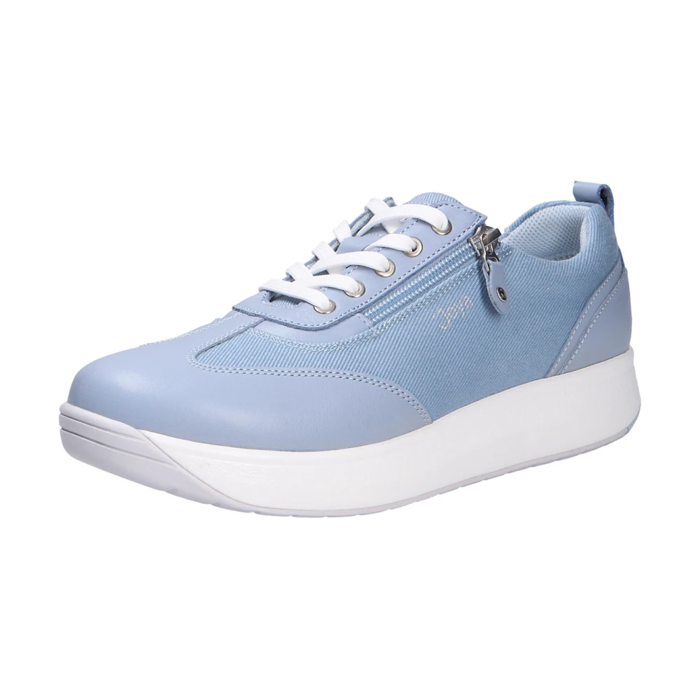 Joya Comfortabele Lichtblauwe Veterschoen Dames Schoenen