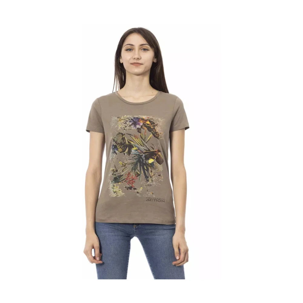 Trussardi Donna Marrone - Action Short Sleeve Tee - Tops - L
