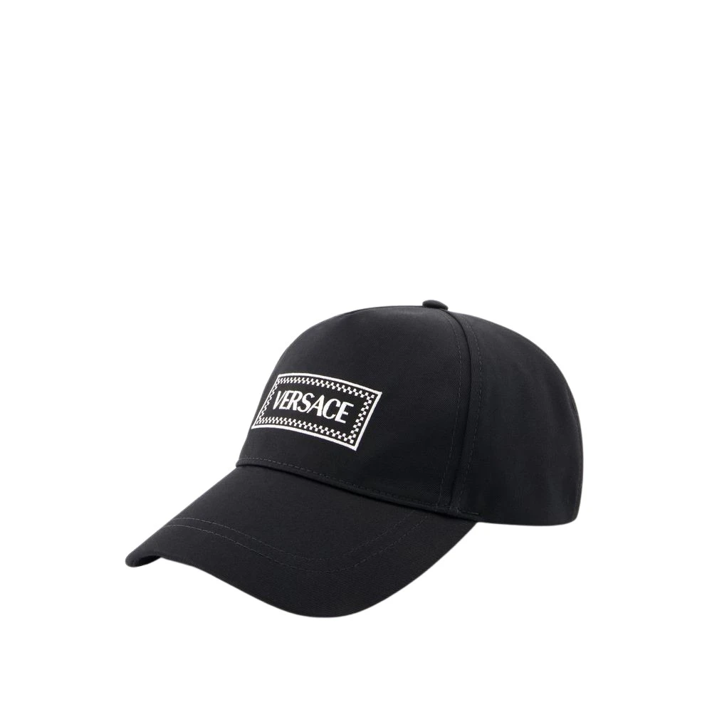 Versace Zwarte Katoenen Baseballpet Black Heren