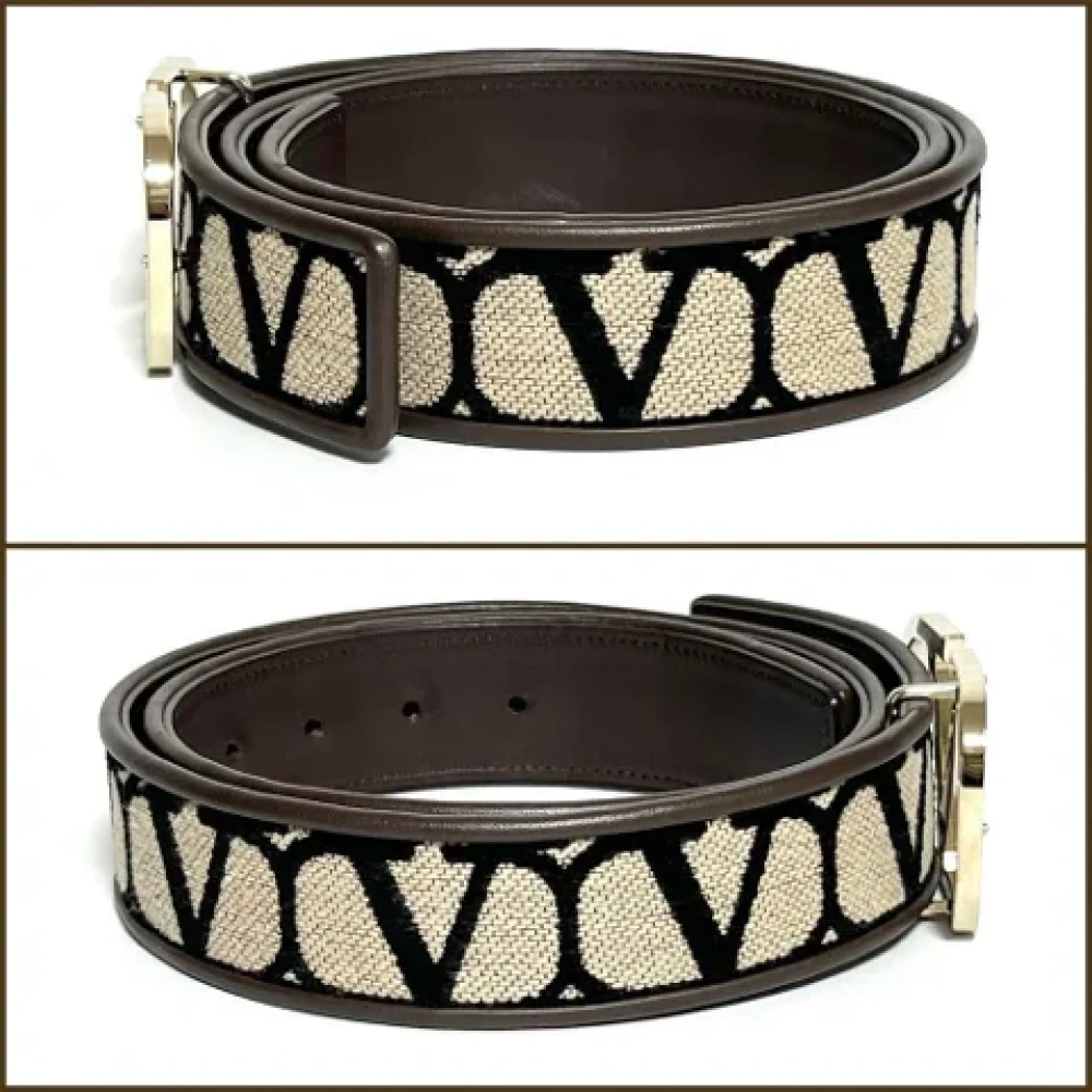 Valentino Vintage Pre-owned Leather belts Brown Dames