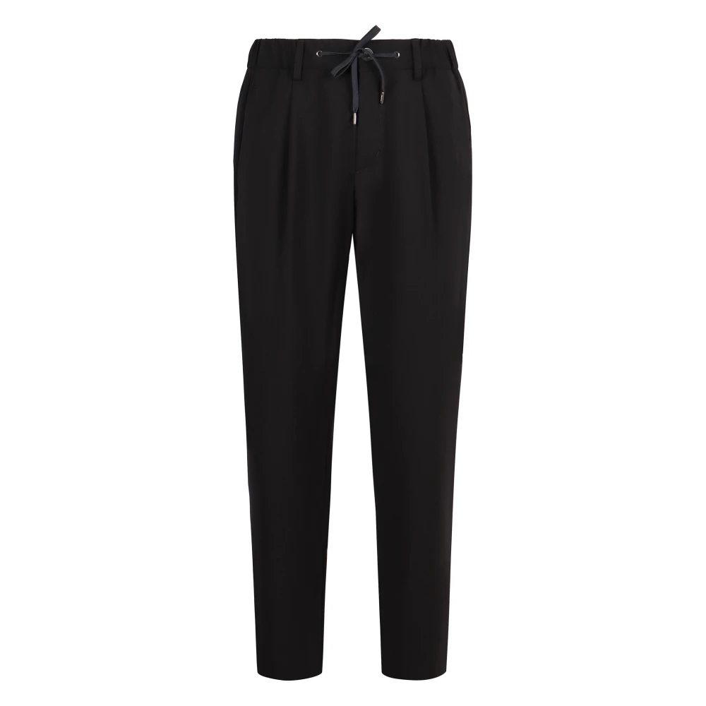 Herno Broek met elastische tailleband en zakken Blue Heren